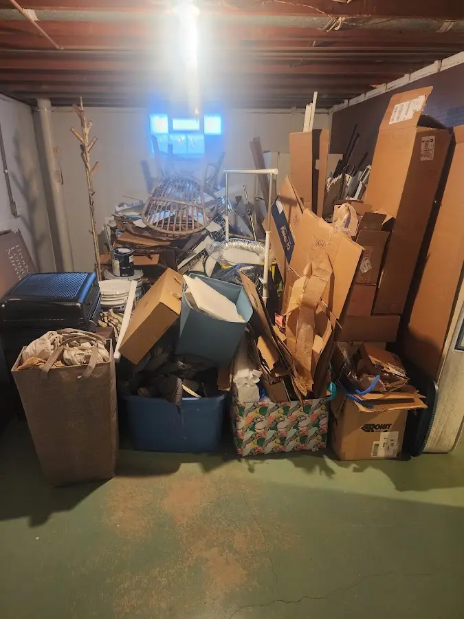 Roll-off dumpster container at job site for Yard Waste Dumpster Rental in St. Rose